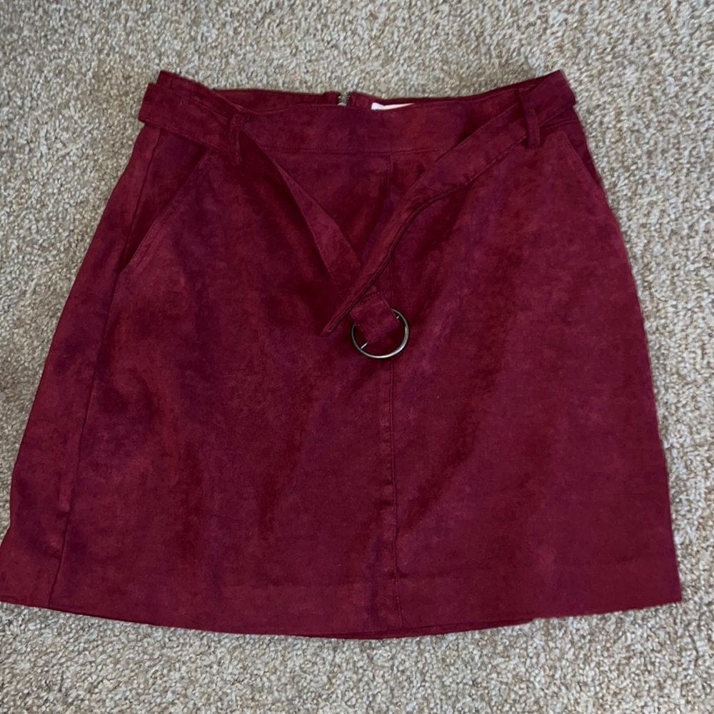Hollister Suede Mini Skirt